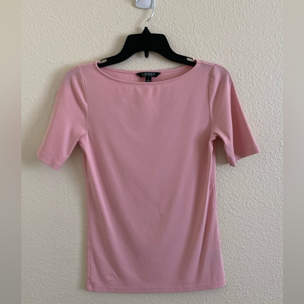 Ralph Lauren Soft Pink Short Sleeve Tee